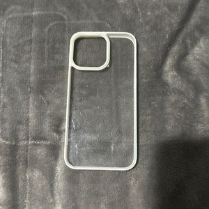 clear phone case with white outline